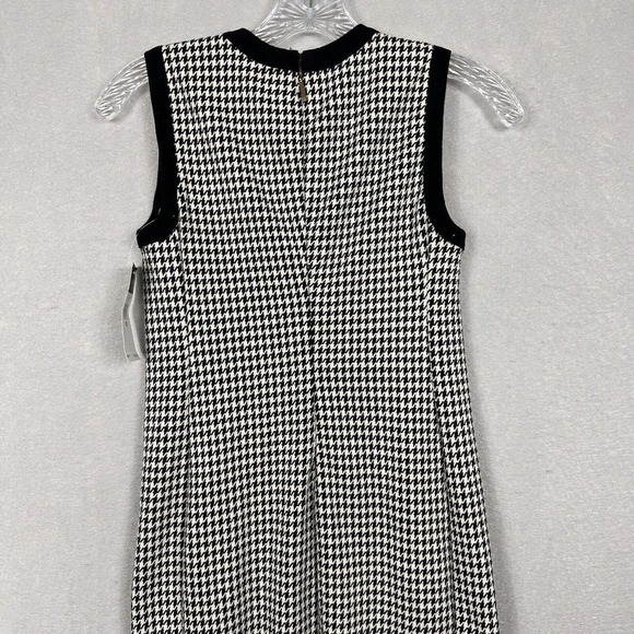 NWT Lauren Ralph Lauren Midi Dress Petite XS Houndstooth Print Sleeveless - Picture 11 of 14